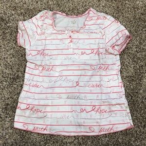 EUC Healing Hands scrub top size large